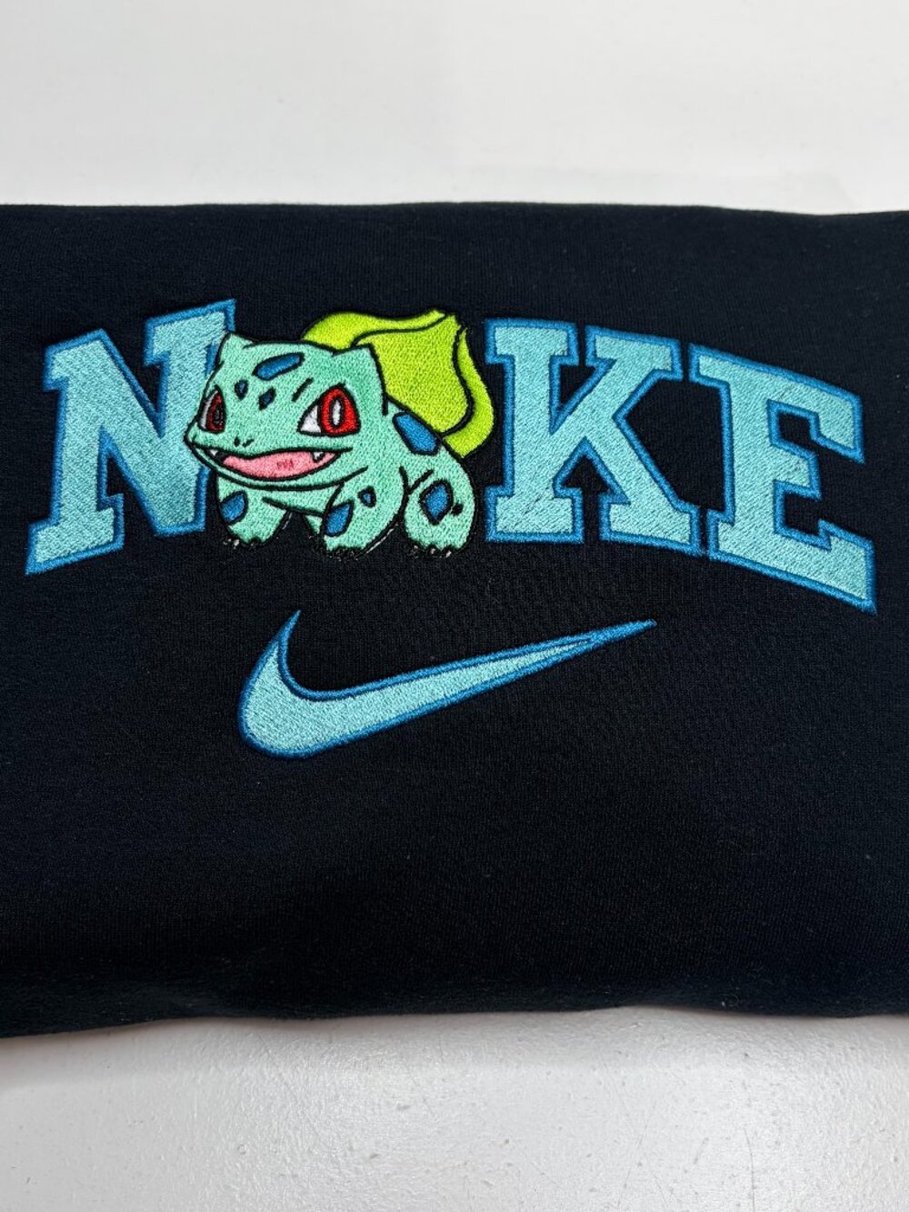 Nike Pokemon Bulbasaur HOODIE Embroidered Adult Unisex Hooded Gamer Sweatshirt